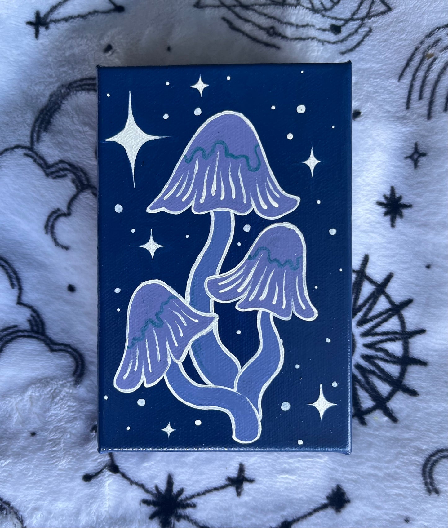 Fantasy Mushrooms Original Painting