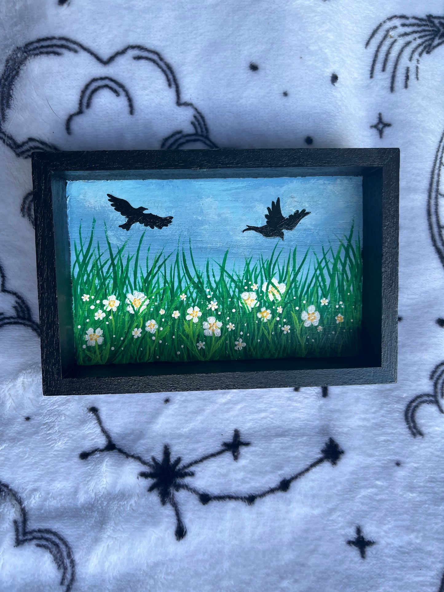 Spring Mini Shadowbox Painting